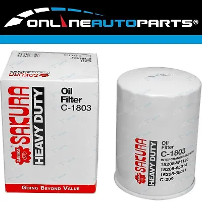 Engine Oil Filter For Patrol GU Y61 1998-2006 6cyl TD42 TD42T TD42Ti 4.2L 4169cc • $10.95