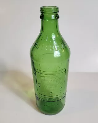 Vintage Antique 7up Soda Bottle Glass Green Solid VTG • $18.80