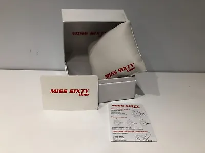 MISS SIXTY Time - Case Box Case + Warranty - For 1 Watch Montre • $33.50