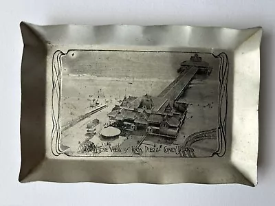 Rare Bird’s Eye View Of The Iron Pier Coney Island New York Tip Tray Vintage • $58.99