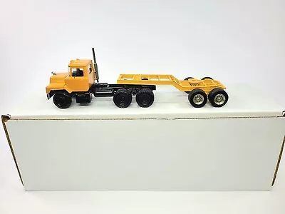 Mack 6x4 Truck With 2-Axle Dolly - Yellow - Conrad / ASAM Smith 1:50 Scale Model • $189.95