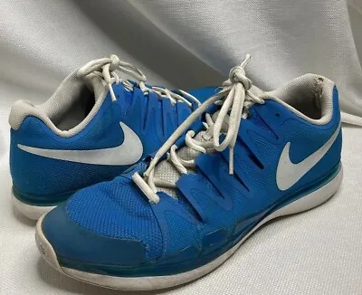 Nike Zoom Vapor 9.5 Tour Roger Federer Tennis Shoe 631458-404 M10 Blue • $23.06