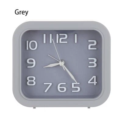 $16.05 • Buy Battery Operated Alarm Clock Quartz No Tick Quiet Bedroom Bedside Clocks