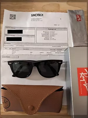 Ray Ban Original Wayfarer Polarized Low Bridge Fit RB2140 Size XL 54mm • $150