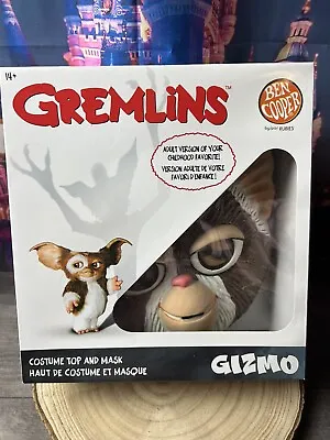 $34.95 • Buy Ben Cooper Gremlins GIZMO Halloween Costume & Mask Adult One Size Rubies NOS New