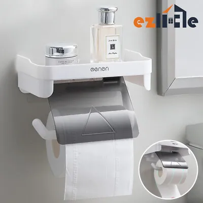 $16.85 • Buy Bathroom Toilet Paper Holder With Phone Shelf Tissue Roll Dispenser Accessories