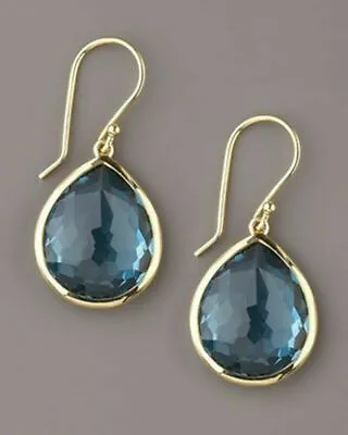 $3.71 • Buy Elegant 925 Silver Jewelry Stud Earrings For Women Blue Sapphire Wedding Gifts