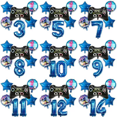 Birthday Balloons Battle Royal Gamer Party Theme Gaming Epic Controller Age Foil • £9.19