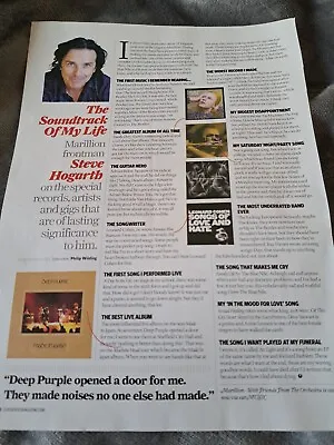 Steve Hogarth (Marillion) - A4 Size Full Page Magazine Interview Article / Photo • $6.17