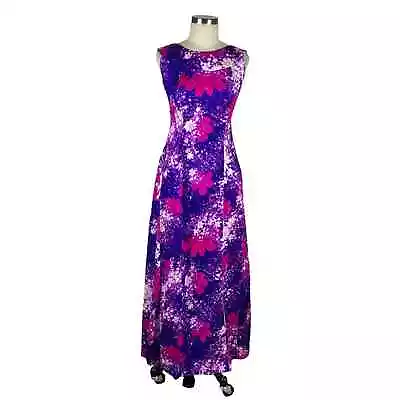 LILIA HONOLULUL LIBERTY HOUSE Hawaii Vintage 1960s Retro Vibrant Floral Maxi 5/6 • £193.03