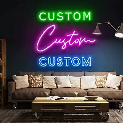 Custom Your Own Flex LED Strip Neon Sign Décor Shop Store Brand Logo Light • $150