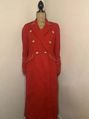 Banana Republic X Olivia Palermo Long Red Military Coat • £163.91