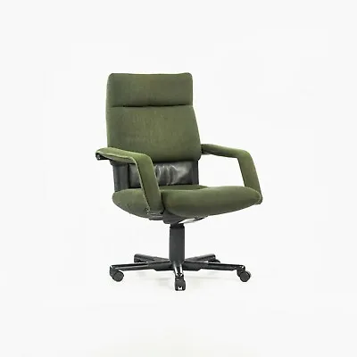 1997 Mario Bellini Vitra Figura Post Modern High Back Desk Chair In Green Fabric • $1595