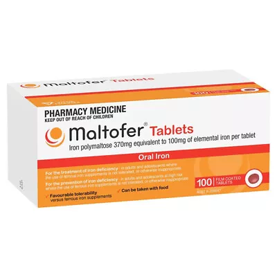 Maltofer Oral Iron 100mg 100 Tablets • $55.58