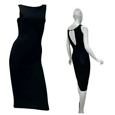 1998 Vintage Tom Ford For Gucci Bodycon Black Knit Dress • $5775