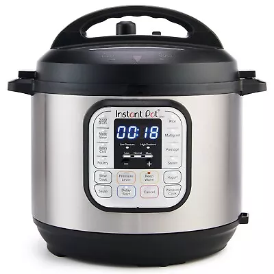 Instant Pot Duo 6-Quart 7-in-1 Electric Pressure Cooker With Easy-Release Steam  • $110