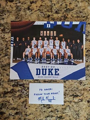 Mike Krzyzewski  Coach K  DUKE  Basketball  Signed 3x5 Card  UN-SIGNED 8x10 • $79.99