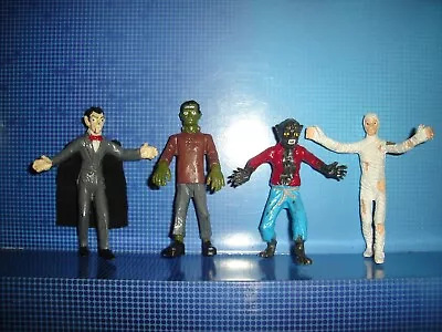 Vintage Monsters Horror Figure Lot Wolfman Dracula Frankenstein Mummy Rare Toys • $499.99