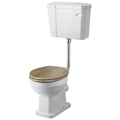 £196.95 • Buy Nuie Carlton Low Level Toilet Lever Cistern Excluding Seat CP Flushpipe