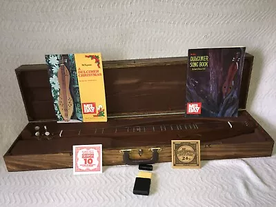 Mountain Dulcimer String Instrument In Wood Carry Case Expertly Crafted + Books • $705.59