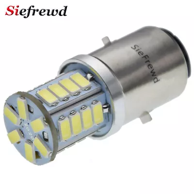 6V 12V BA20D H6 LED Motorcycle Motorbike Headlight Bulb Light Hi/Lo Beam Globe • £10.79