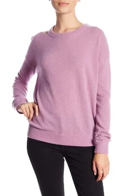 Minnie Rose Sweater Long Sleeve Cut It Out Cashmere Orchid Pink SZ S New VM13 • $79.20