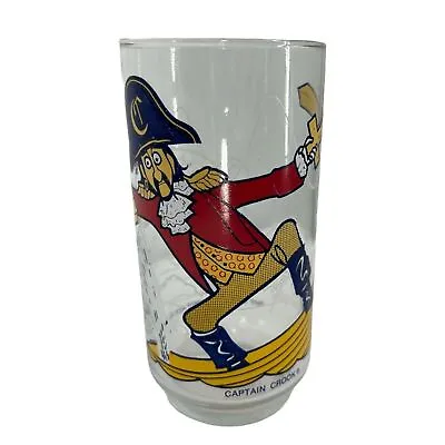 McDonalds Vintage Glass Captain Crook Action Series Collectors Cup 1977 • $23