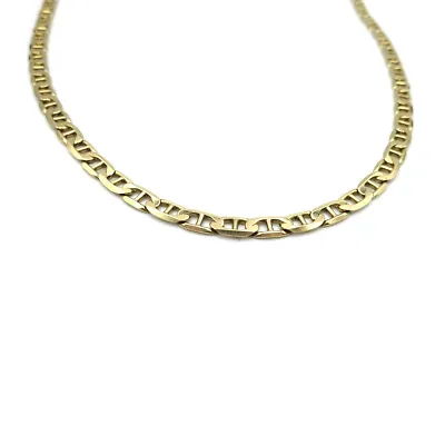 9ct Gold Anchor Chain Necklace Solid 18 Inch 4mm Mens Ladies • $622.53