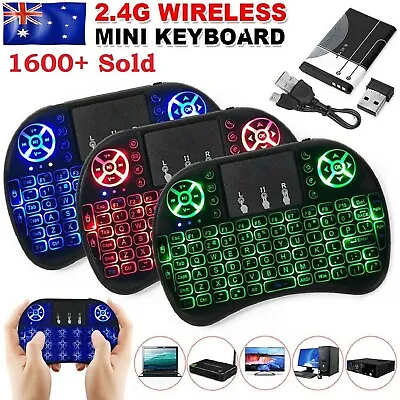 Mini Wireless Remote Keyboard For Smart TV Android Box I8 2.4GHz With Touchpad • $14.99