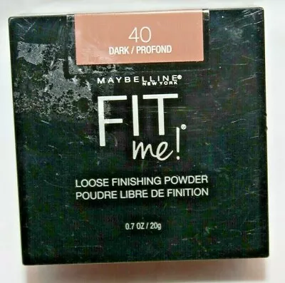 Maybelline NY Fit Me! Loose Finishing Powder #40 Dark / Profond 0.7 Oz/20 G • $6.29