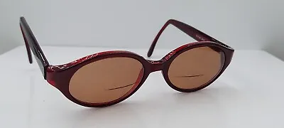 Vintage Calvin Klein 734S Burgundy Oval Sunglasses Italy FRAMES ONLY • $68
