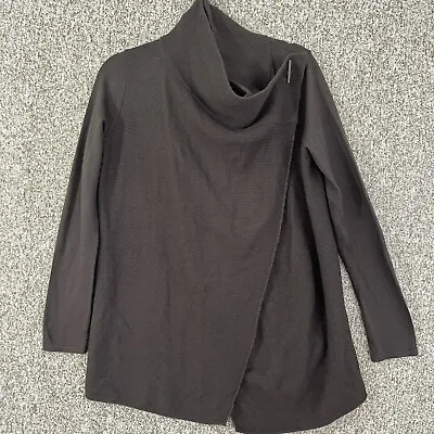 Tahari Sweater Womens Extra Small Olive Green Crossover Cardigan Toggle Closure • $14.24