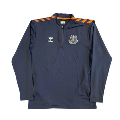 £23.99 • Buy Everton Men's Football Jacket (Size XL) Navy Hummel Track Half Zip Top - New