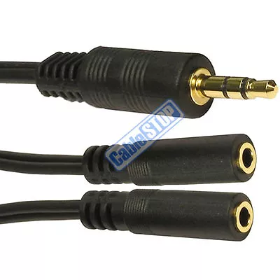 £2.85 • Buy SHORT 20cm Mini 3.5mm STEREO JACK AUX Y SPLITTER CABLE LEAD EARPHONE ADAPTER