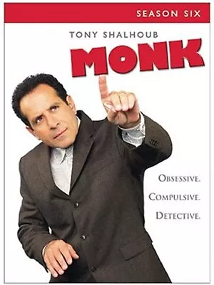 Monk: Complete Sixth Season Six 6 (DVD 2008 4-Disc Set Widescreen) • $7.43