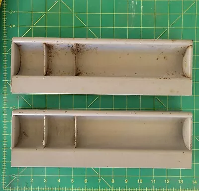 2-Vintage Metal Tanker Desk Drawer Inserts/ Organizers☆Original Paint☆Heavy Duty • $49.99