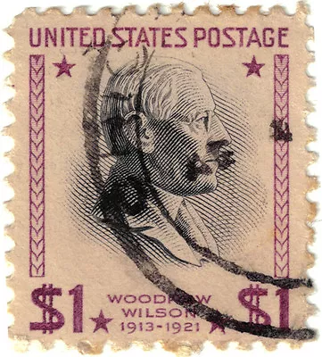 (USA192) 1938 $1 Black & Purple Woodrow Wilson Ow828 • $1