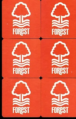 NOTTINGHAM FOREST F.C. Crested Pack Of Beer Mats / Coasters FREE POSTAGE UK • £4.25