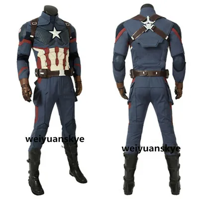 $377.09 • Buy Halloween Avengers 4 Endgame Captain America Cosplay Costume Men Outfits Suits