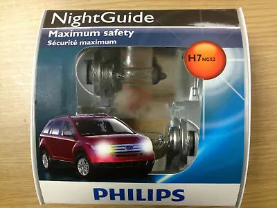  Philips H7 NightGuide Headlight Bulb 12972NGS2 Pack Of 2 - Buy 5 Get 1 Free • $14.98