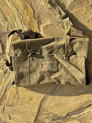 Vintage Italian Canvas Backpack Shoulder Bag • $17.99