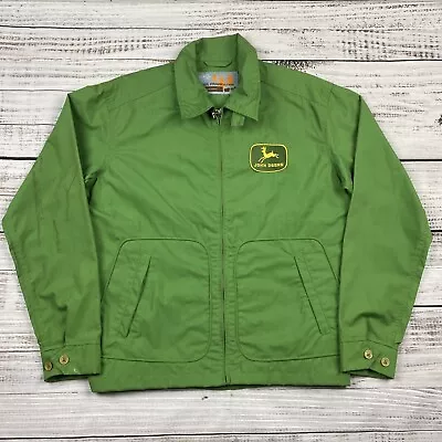 JOHN DEERE Jacket Mens SMALL Paul Frank Outside Long Sleeve Green Vintage Zip • $68.12
