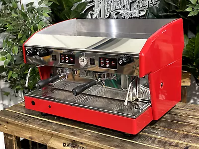 Wega Atlas Evd 2 Group Red Espresso Coffee Machine Commercial Cafe Latte Bar • $3250