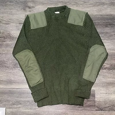Military Sweater Mens 44 Pullover Green Wool Service Wool New 1990 Never Worn • $39.99