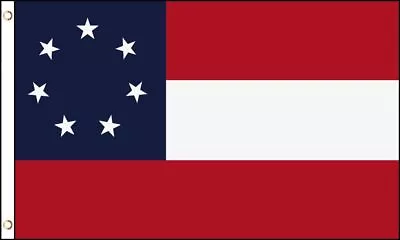  STARS & BARS  Flag 3x5 Ft Polyester Banner 1st National CSA Civil War Historic • $13.96
