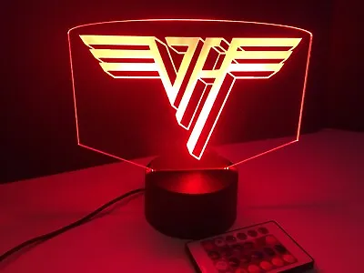 Van Halen Led Light Sign Multi Color Display Man Cave Game Room (big 8x6”) U.S.A • $29.99