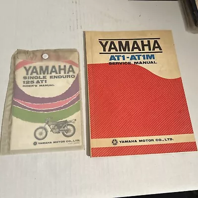 Vintage Yamaha Single Enduro 125 AT1 And AT1M Riders Manual And Service Manual • $112