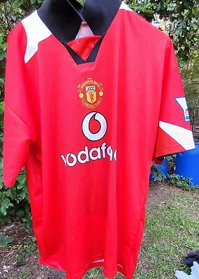  Manchester United Football Soccer Xxl Jersey Van Nistelrooy Red #10 Nice Seepic • $33