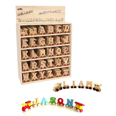 Wooden ABC Block 26 Pcs Alphabet Block Set Kids Educational Toys UK • £25.20