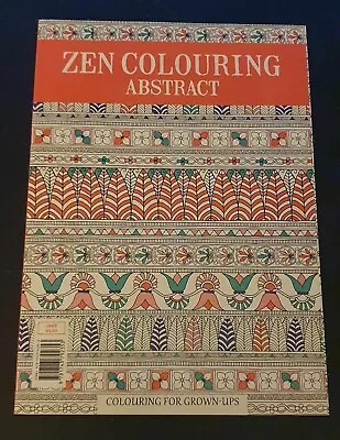 Adult / Teenager Zen Abstract Creative Colouring Therapy Book - BRAND NEW • $9.99